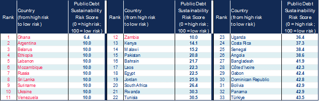 Wskaźnik ryzyka stabilności zadłużenia publicznego