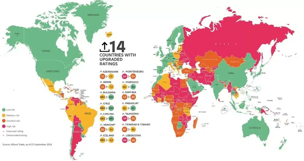 Mapa ryzyka kraju, koniec września 2024