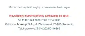 kampania cyberprzestępców podszywających się pod home.pl 2