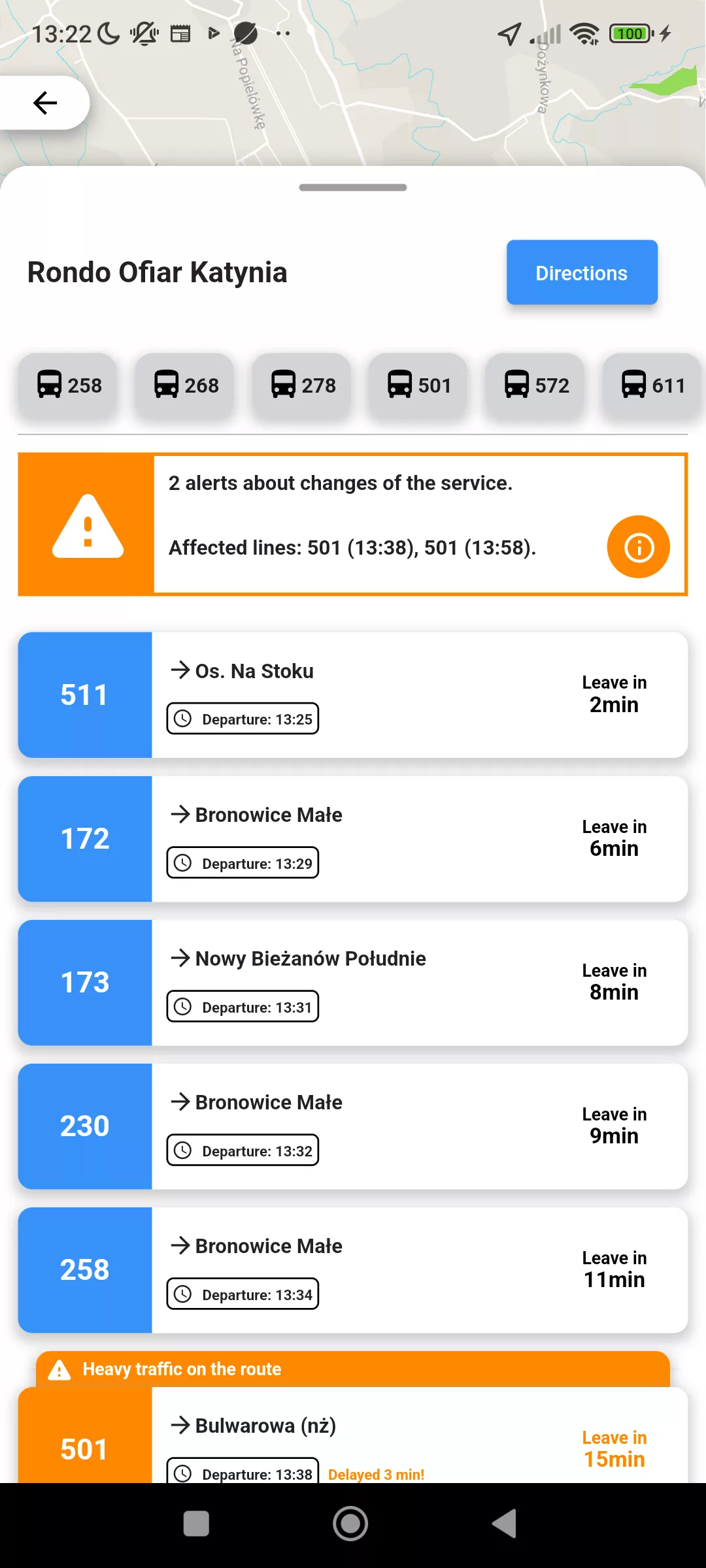 Podgląd Aplikacji CityTransit