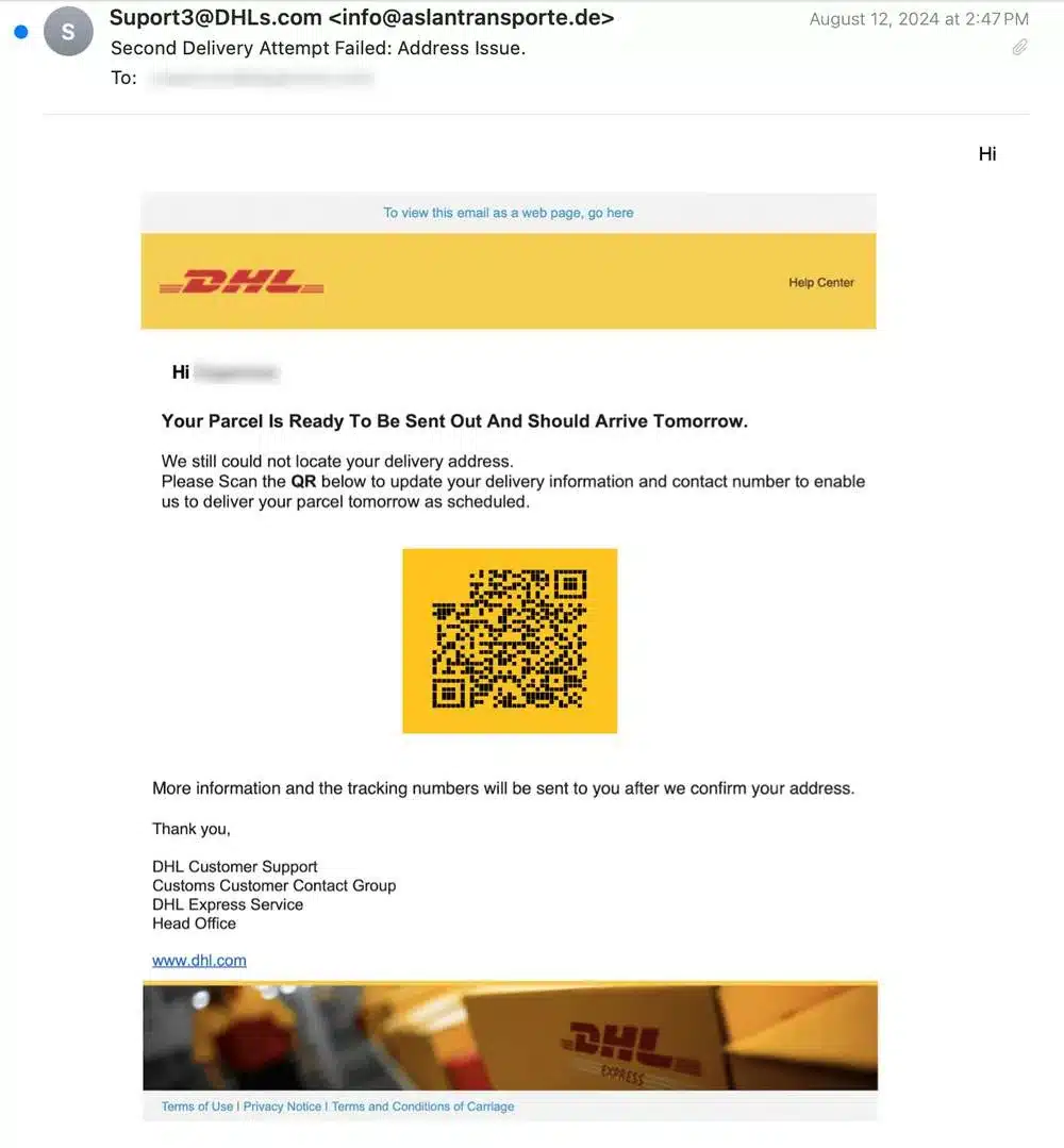 Cisco Talos_DHL-QR-unicode