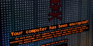 Petya virus message on computer screen, cyberattack, hackers demanding money