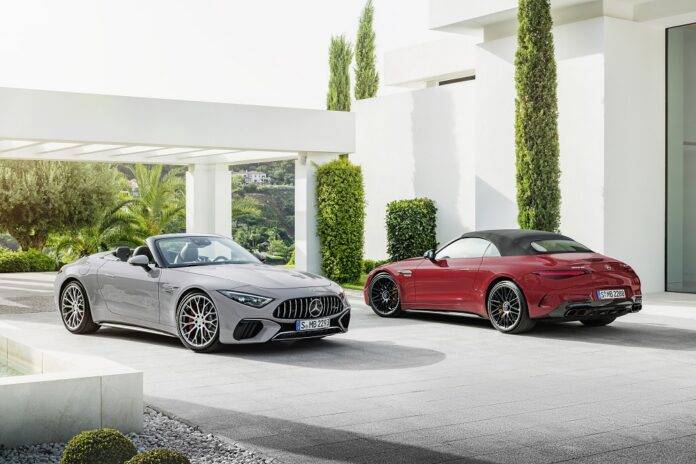 Mercedes-AMG SL group outdoor 2021 Mercedes-AMG SL group outdoor 2021