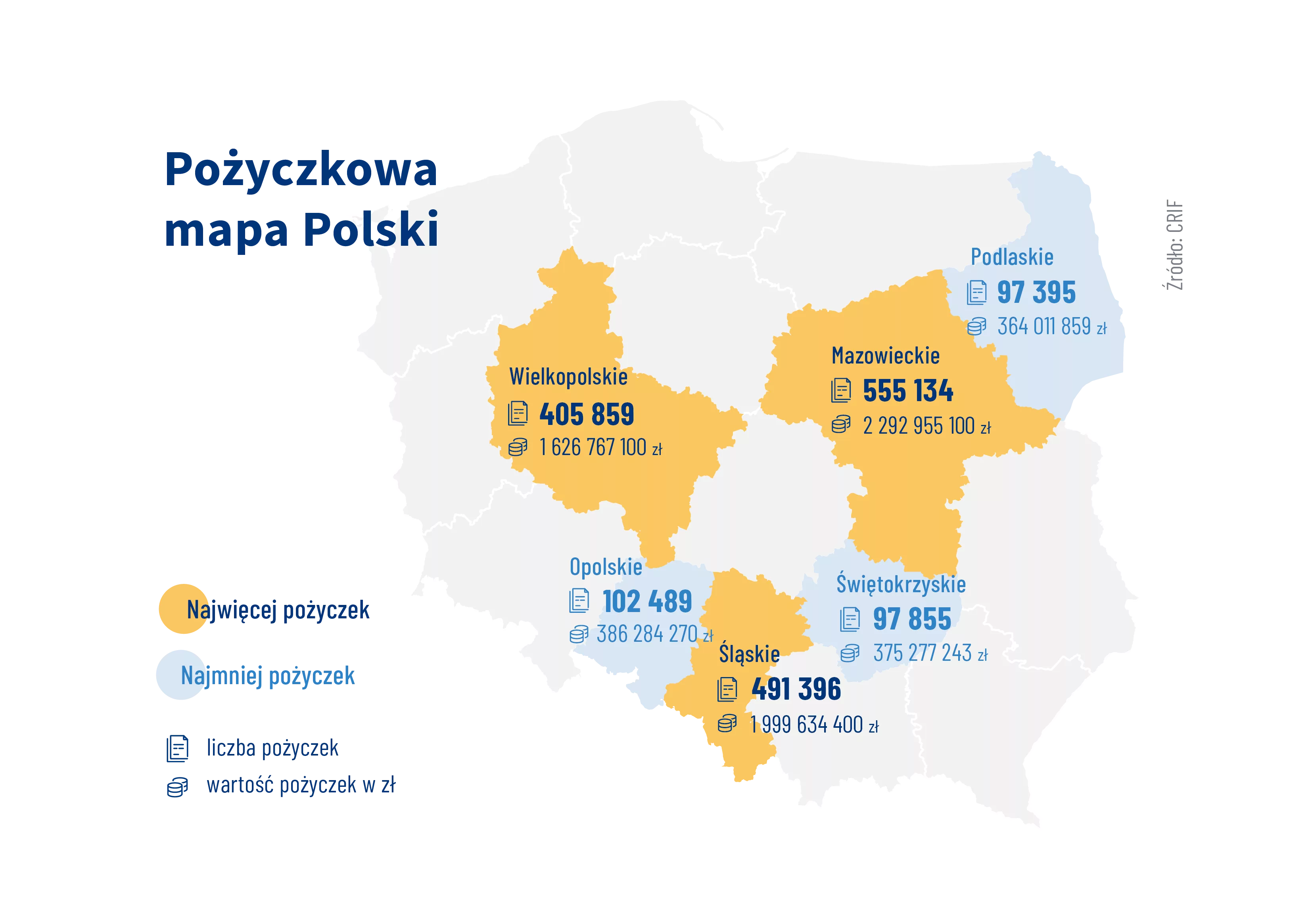 Pozyczkowa mapa Polski